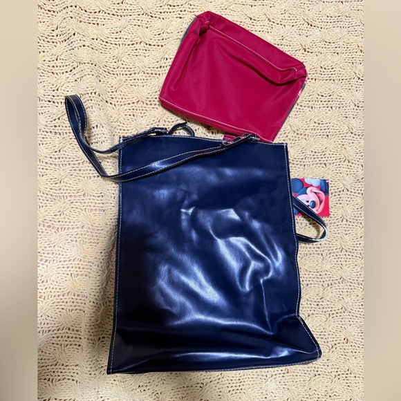 Walt Disney Alice in Wonderland Mad Hatter Tea Party 12"x9" Tote Bag and pouch - Picture 7 of 7